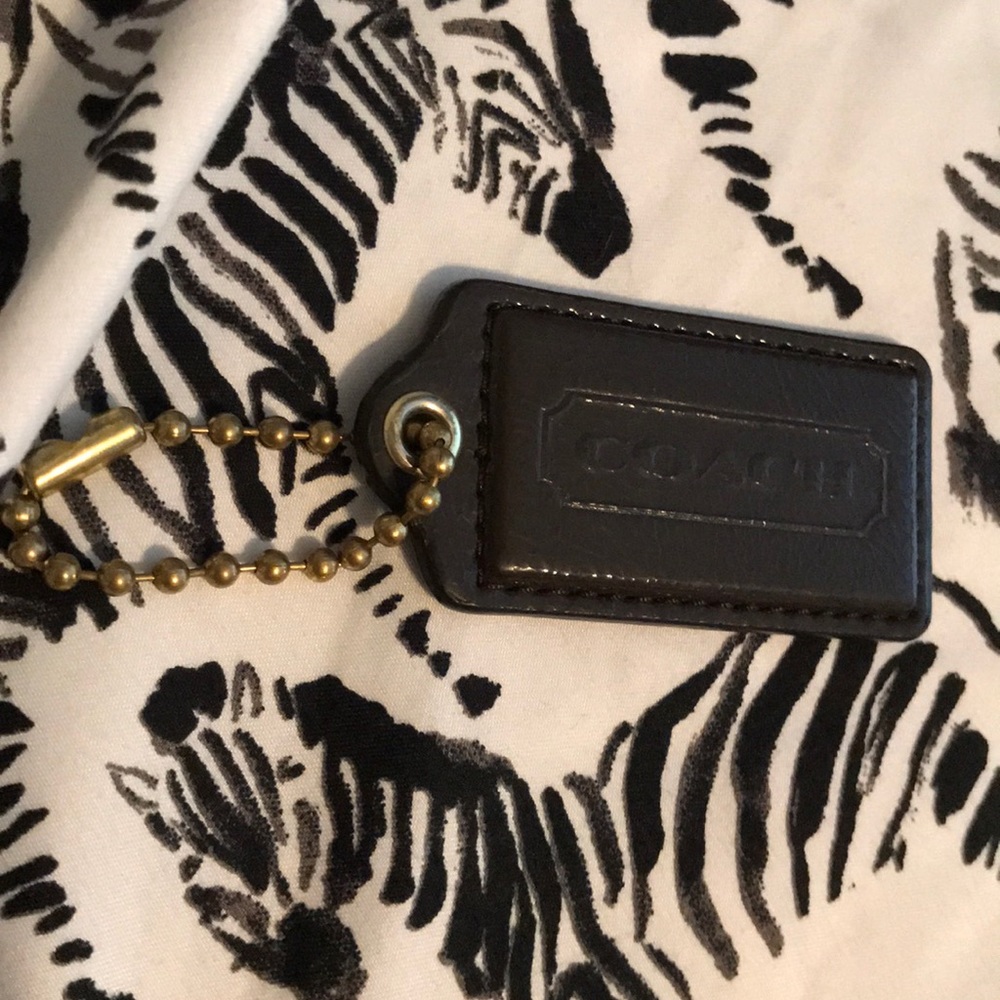 Authentic Coach Leather Keychain